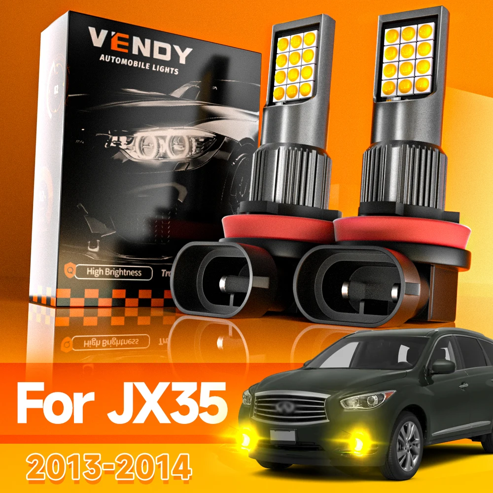 

2pcs For Infiniti JX35 2013 2014 LED Fog Light Canbus Accessories