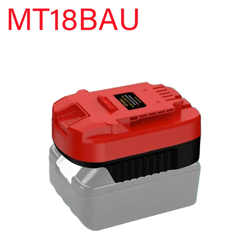MT18BAU Battery Adapter for Bauer 20V Tools for Bauer 20 Volt Li-Ion Battery Drills Battery Converter for Makita 18 Volt Li-Ion