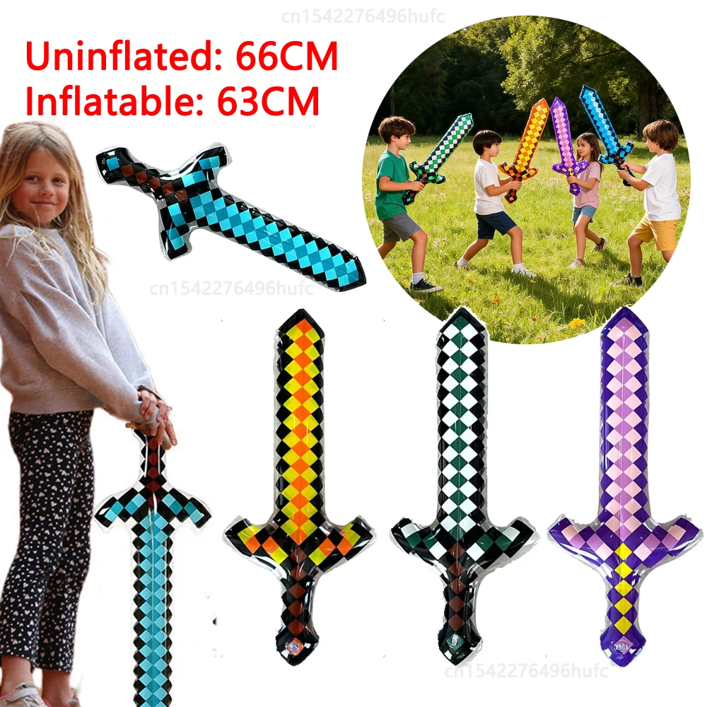 Espada inflable de 3/1 Uds., accesorios, arma de juguete inflable periférica para Halloween, Navidad, suministros para fiesta de cumpleaños, regalos para niños