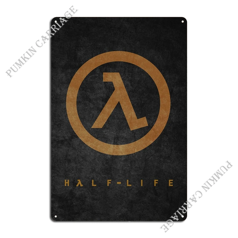 Half Life 2 Lambda Poster Metal Signs Rusty Painting Cave Club Tin Sign Poster