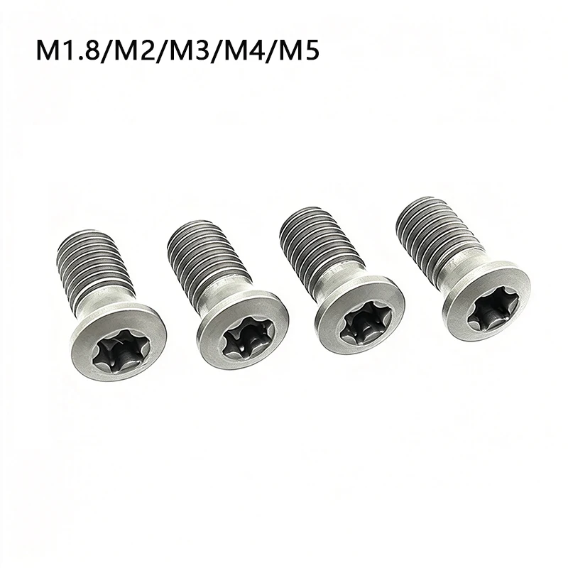 20pcs Grade 12.9 Torx Machine Screws M1.8 M2 M2.2 M2.5 M3 M3.5 M4 M5 for CNC Lathe Metal Cutter Bodies Holders Inserts Tools