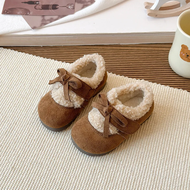 أحذية زميل الدراسة الخريف الشتاء الفتيات الدافئة شاملة سميكة سوليد رقيق أحذية قطنية الفتيات لينة سوليد عارضة الأحذية #3