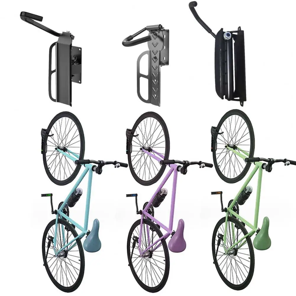 Bike Storage Rack Adjustable Swivel Bike Wall Rack with High Load-bearing Capacity for Simple Installation Strong for Wall