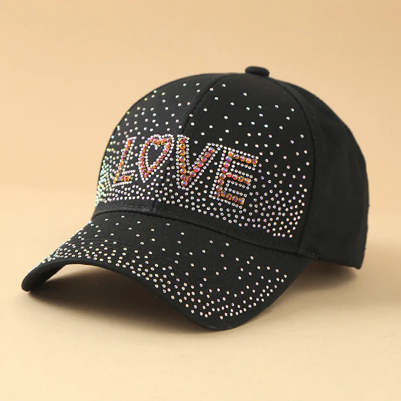 High Quality Duckbill Cap For Women in Summer High Top And Face Enhancing Small Hat Casual Rhinestones And Stylish Baseball Cap