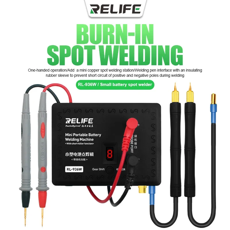 

RELIFE RL-936W Mini Portable Battery Spot Welder for Mobile Phone Maintenance Multi-purpose Small Burn-in Welding Machine Tools