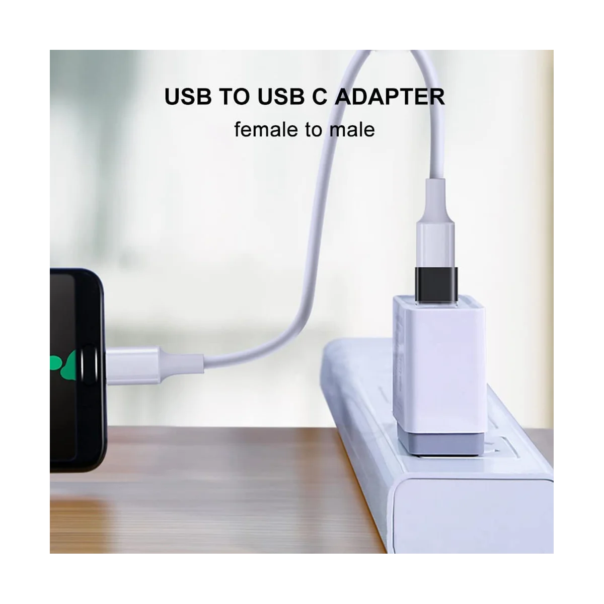 Adaptor USB C ke USB, adaptor USB C ke USB 3.0 OTG, USB Female ke USB-C Male kompatibel untuk MacBook Pro, Samsung Galaxy