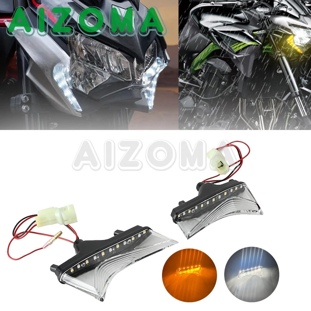 

For KAWASAKI Z900 Z 900 Z-900 z900 2020 2021 2022 2023 2024 LED Front Daytime Running Lights Turn Signal Lights Accessories