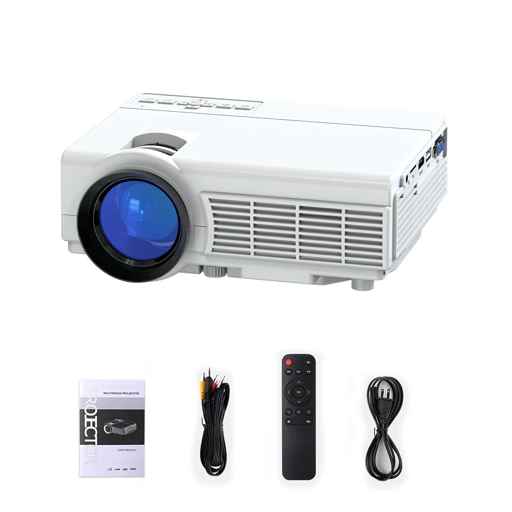 نوعية جيدة العارض 4k 1920*1080P HD القرار التحكم الذكي 5G واي فاي BT5.0 المسرح المنزلي في الهواء الطلق فيلم جهاز عرض LED