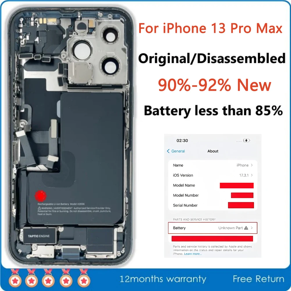 Originele Gedemonteerde Middelste Behuizing Achterkant Voor Iphone 13 Pro Max 13pro Max Met