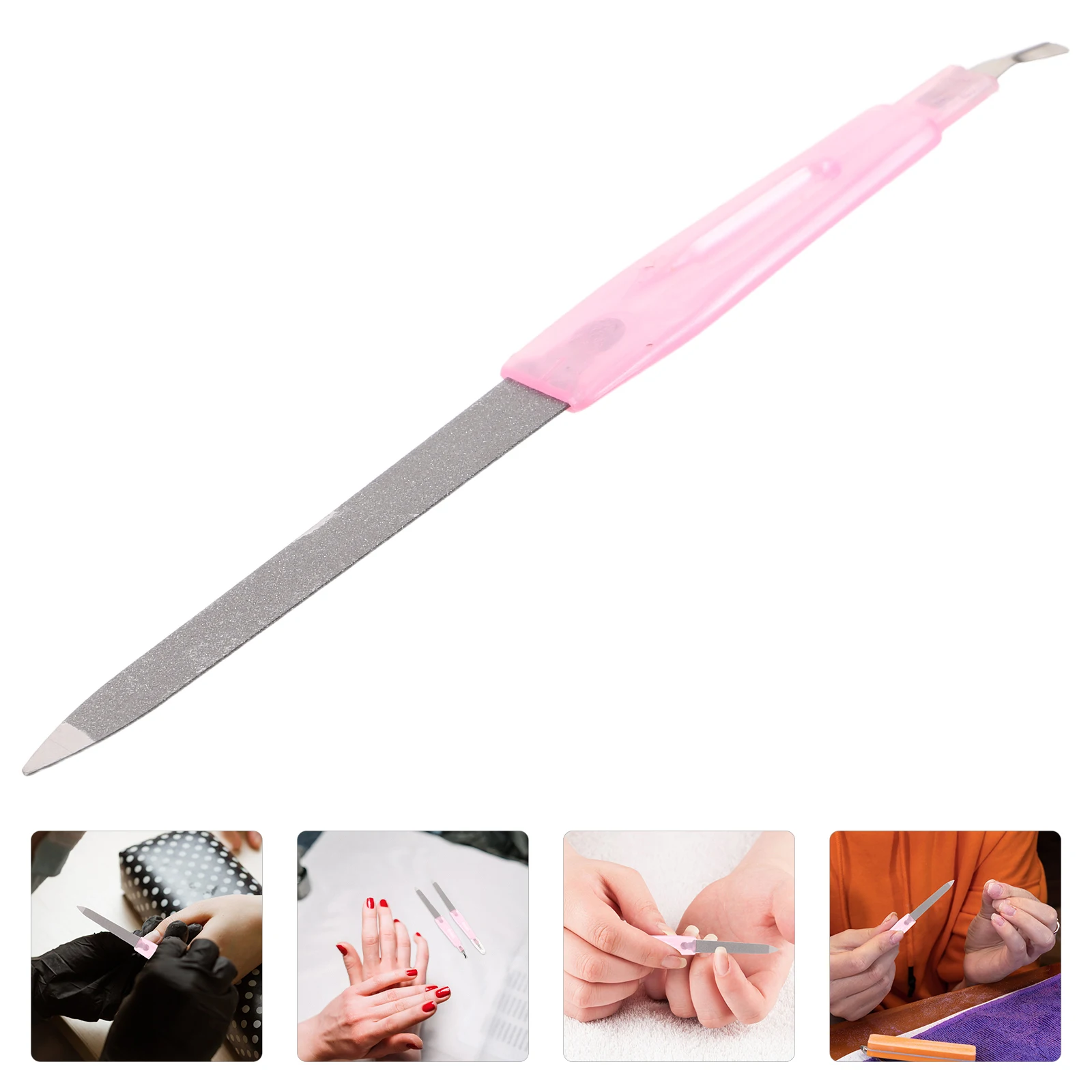 

48 Pcs Manicure File Nail Mens Metal Buffer Fingernail Art Tool Stainless Steel