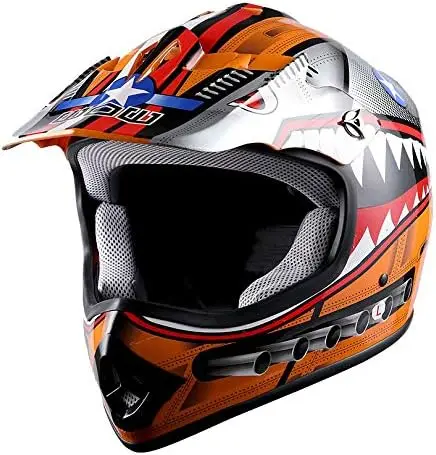 Youth Kids Motocross Helmet BMX MX ATV Dirt Bike Helmet Star Shark: HBOY