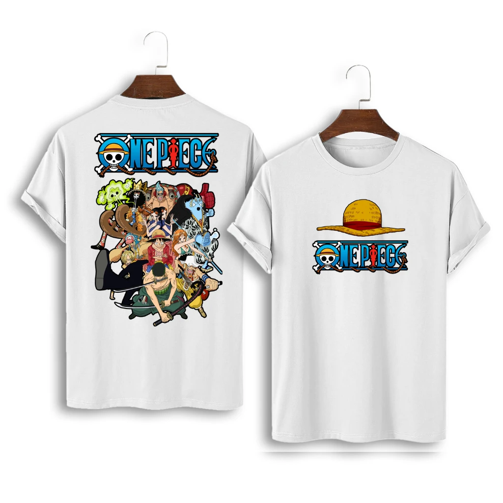 Heißer Japanische One Piece Luffy Baumwolle T-shirt Männer Atmungsaktive Unisex Sport T-shirt Sommer Frauen Männer Oversize Bandai Cosplay T-shirt