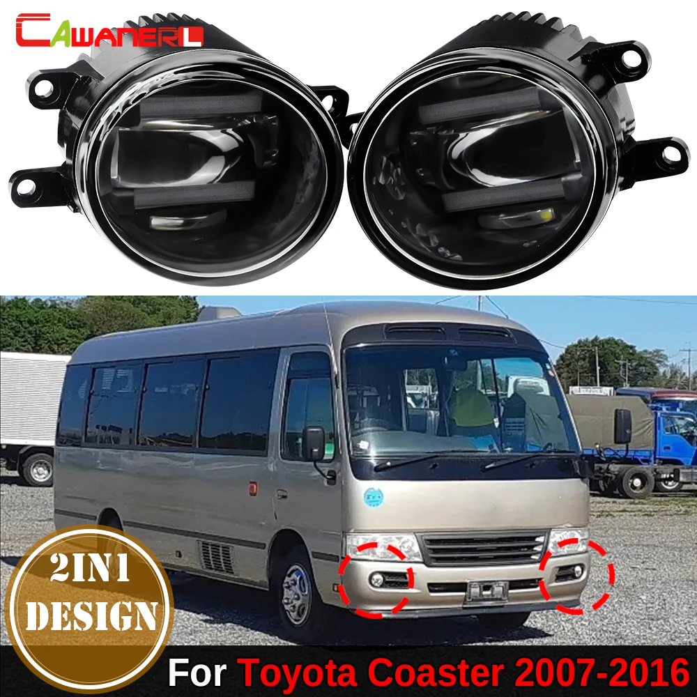 

36W H11 LED Fog Light with DRL Function For Toyota Coaster 2007-2016 Car Front Bumper Fog Daytime Running Lamp 2 Pieces