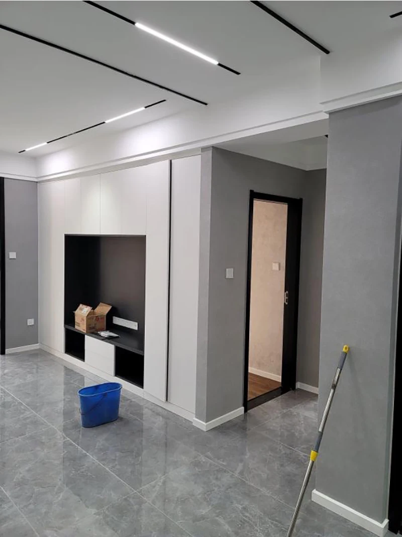 Tuya dimmalbe led schienen licht verputzen eingebettete schienen schienen leuchte für bekleidungs geschäft wohnzimmer haus (zweireihig) – Detail 8