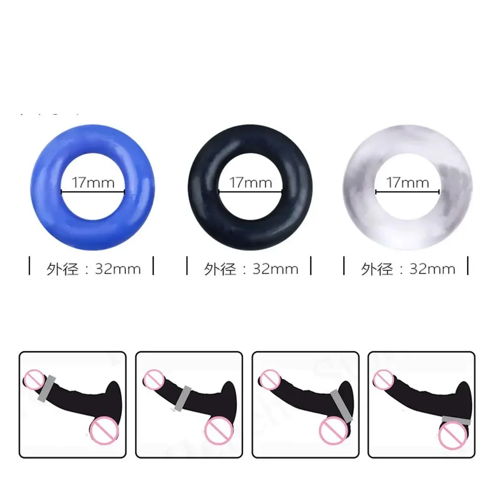 Anillo de silicona para hombres, ensanchador de pene, anillo bloqueable para hombres, sexo, hombres, mujeres, vibrador en Vegina Bucetar Formen Pennis