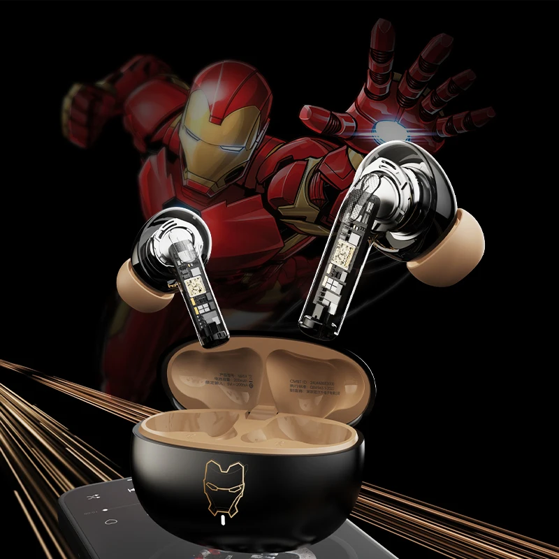 MARVEL الأصلي الهواء الحد من الضوضاء سماعات بلوتوث ميكروفون سماعات لاسلكية TWS عمر البطارية الطويل جراب الصوت المكاني PROO #4