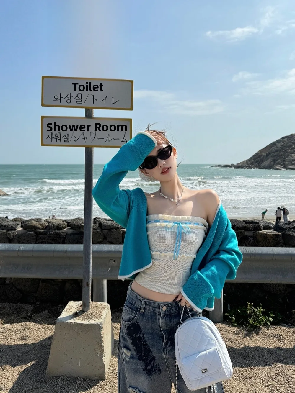 

Женский вязаный открытый кардиган Spicy Girl Pure Desire, облегающий жилет на бретельках, корейский жилет Sle Long Sve, весенний новый Arr...