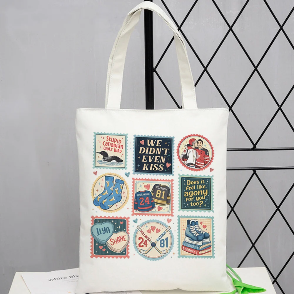 Heated Rivalry tote bag sac cabas shopping totebag shopper woman