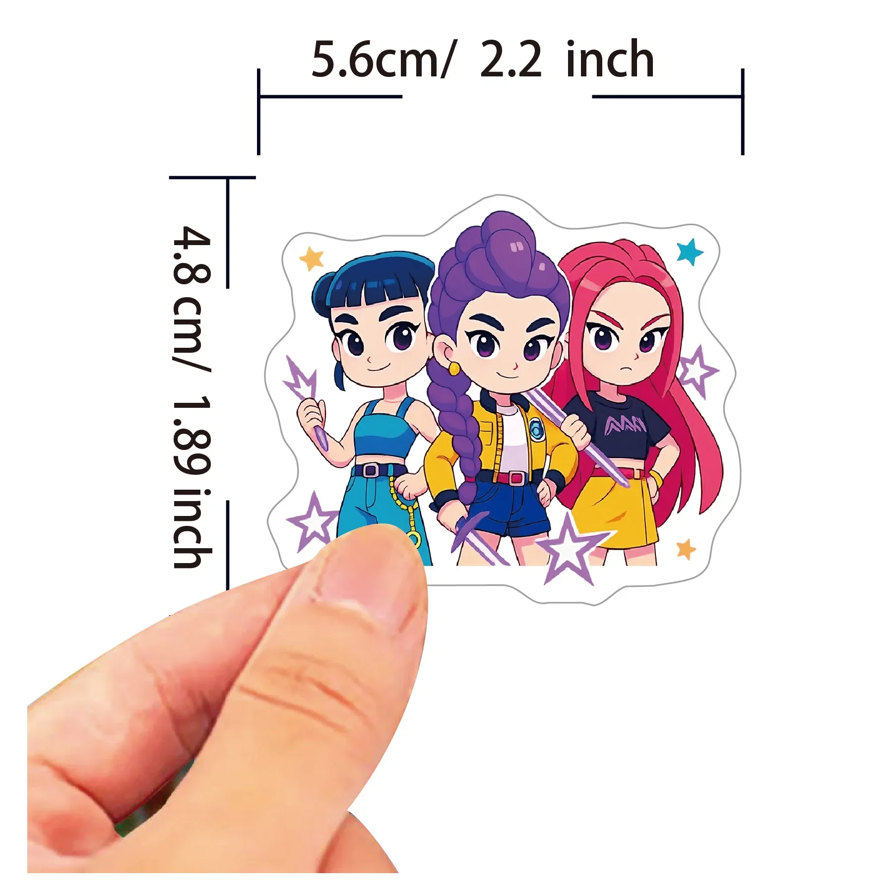 60Pcs Anime Girls Lumi Mila Zoi Witch Hunter Stickers Waterproof Diy Stickers for Laptop Phone Water Bottle Luggage Skateboard - view 2