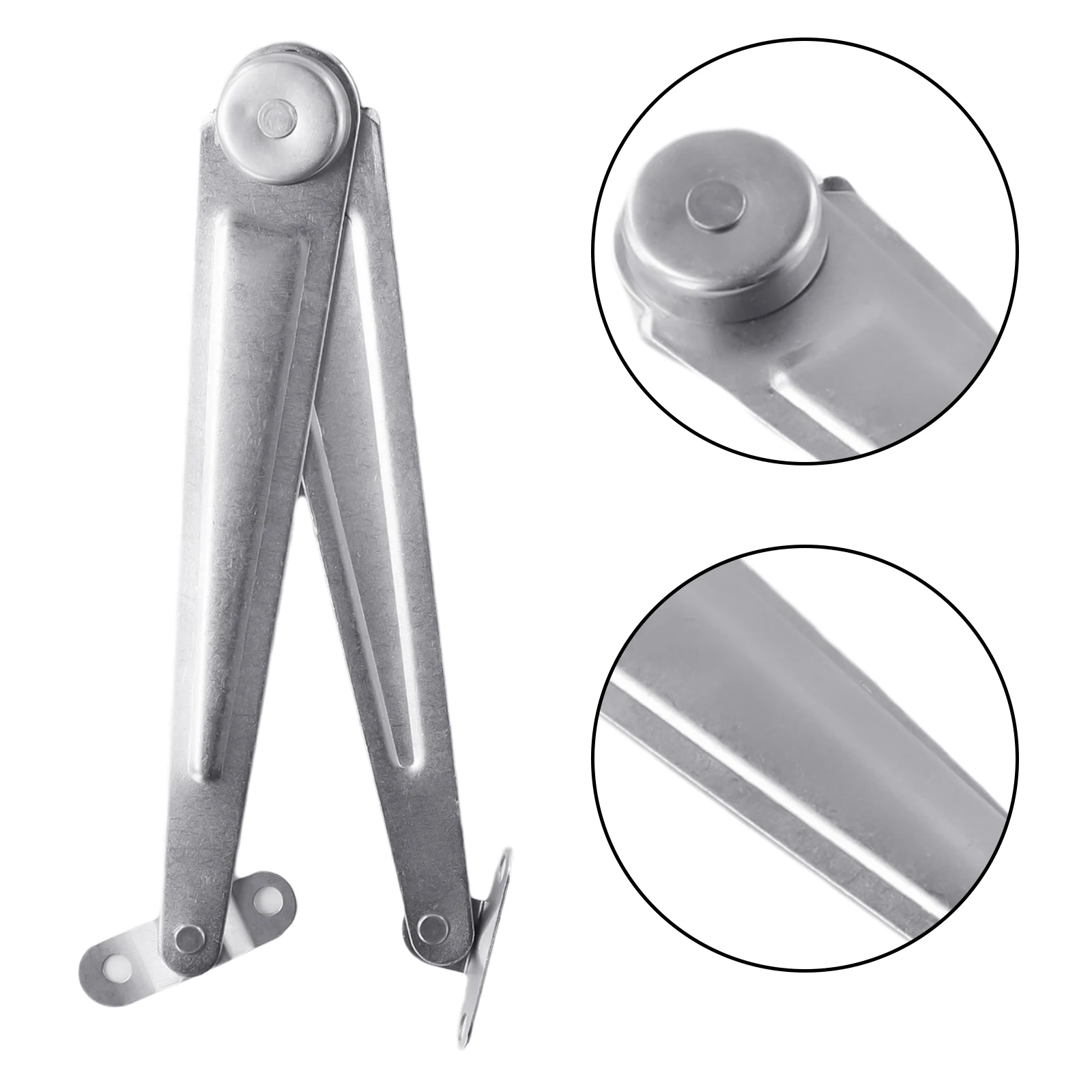 Hinge Stay Lift Lid Supports 26cm 2pcs Accessory Silver Cupboard Door Furniture Hardware Home Improvement Iron