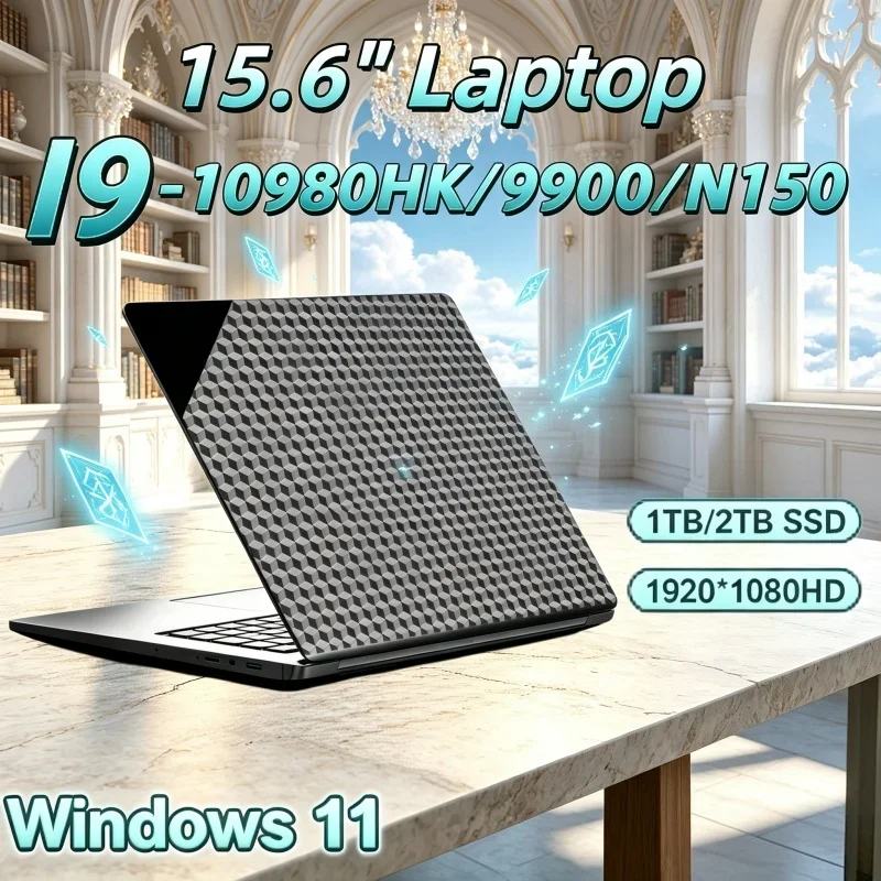 Intel Core I9‑10980HK/I9‑9900/N150 15.6 Inch Gaming Laptop 32GB RAM 2TB SSD Fingerprint Unlock Quick Sync