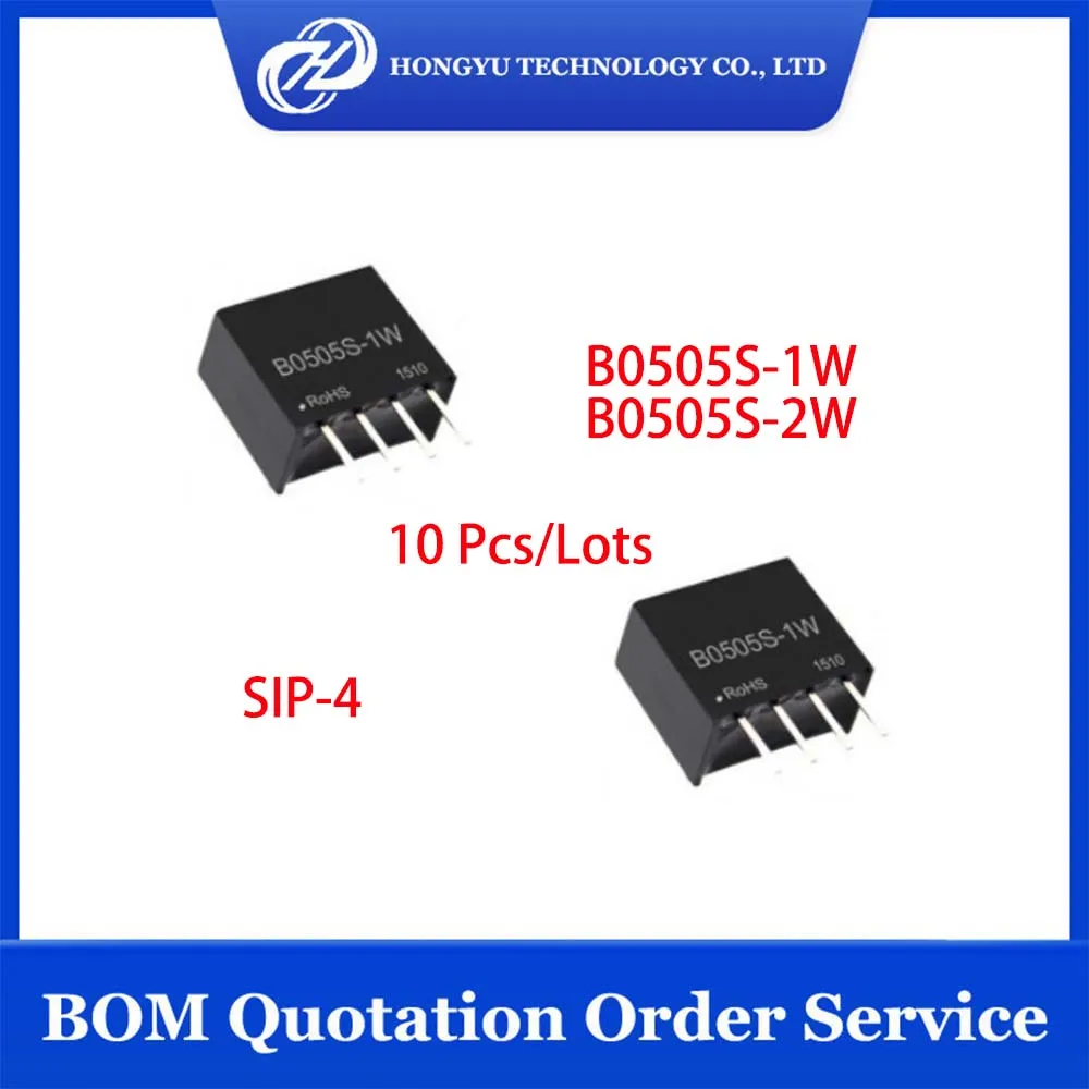 10 Pieces/Lots New B0505S-1W B0505S-2W B0505S 1W 2W DC DC CONVERTER 5V 1W 2W SIP-4