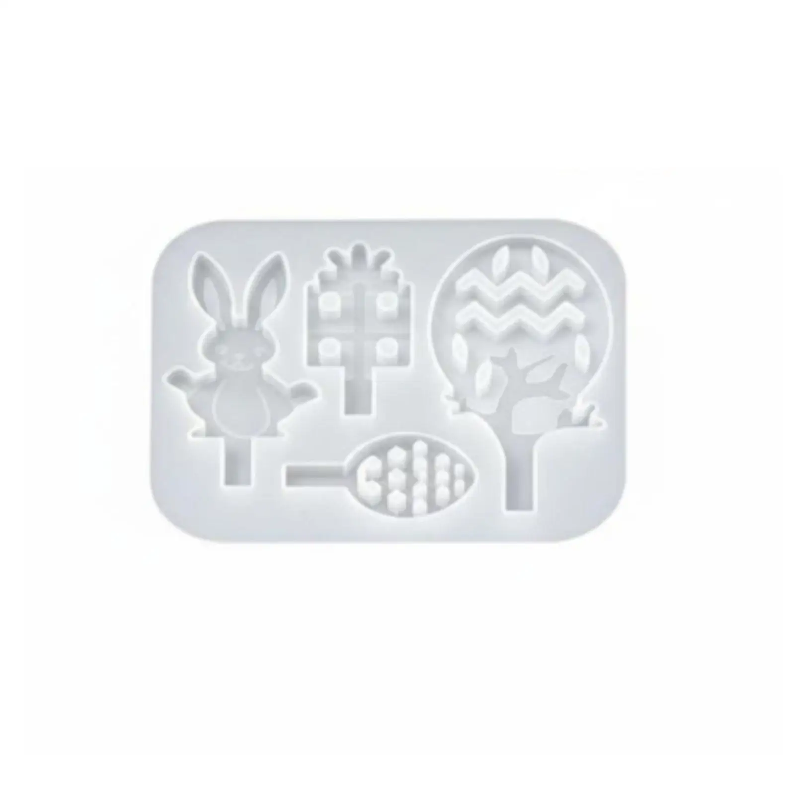 Silicone Candle Mold for Easter Bunny Egg Resin Casting DIY Plaster Clay Craft Mold for Festive Home Decor Centerpiece Ornament - view 4