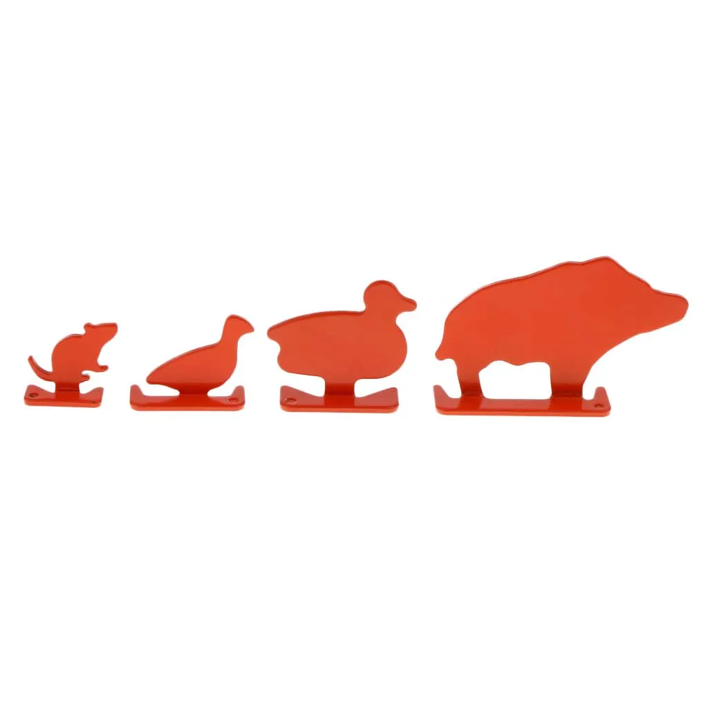 4pcs Mixed Sizes Shooting Targets Animal Silhouette ( Boar Duck