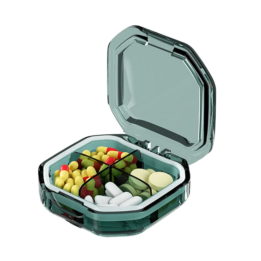 Creative Mini Pill Box 4/6 Grids Portable Medicine Organizer Weekly Medicine Drug Dispense Medicines Storage Box Pills