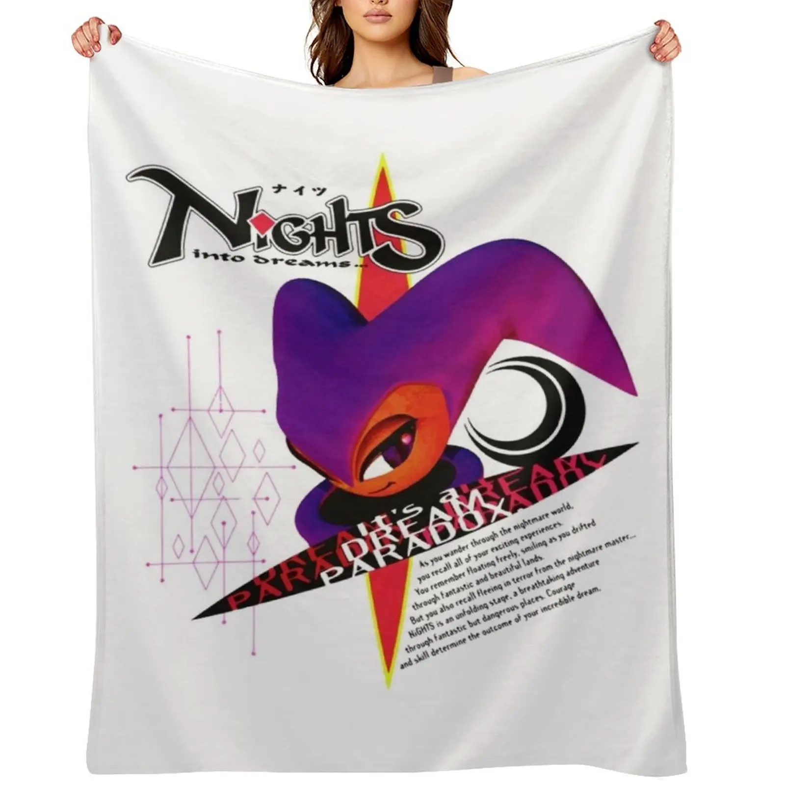 

Nights Into Dreams Japanese Art Throw Blanket bed plaid Flannels Decoratives Bed Fashionable Blankets