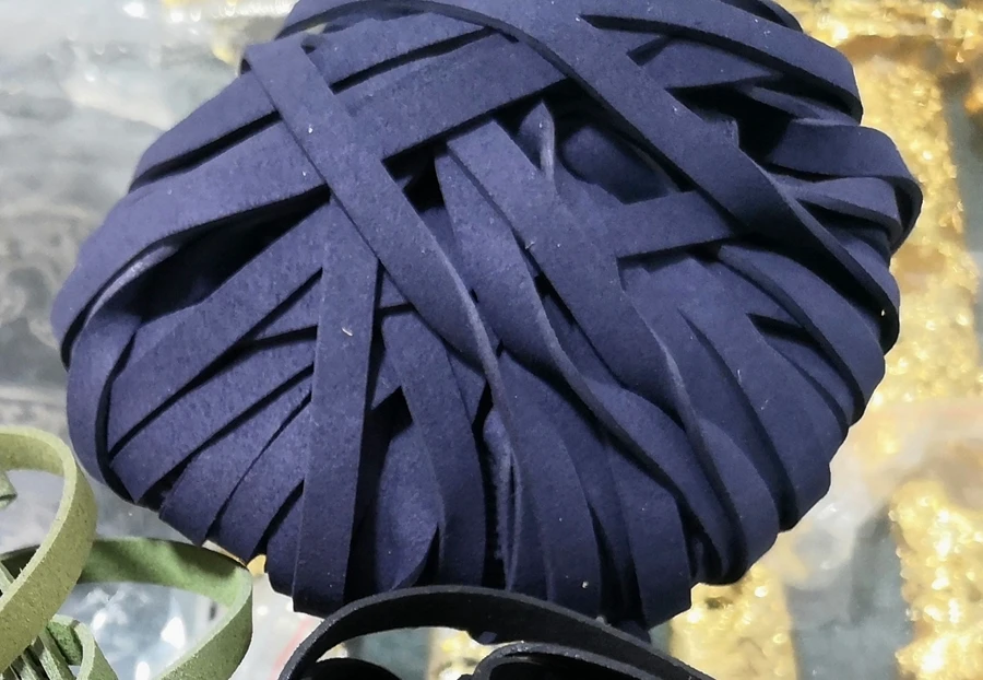 4.5M blue deerskin Sageo Rope For Japanese Katana sword wakizashi tanto