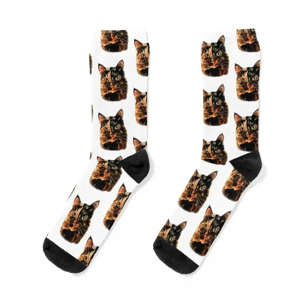 

Tortoiseshell Socks Thermal man winter funny gift custom sports Socks For Girls Men's