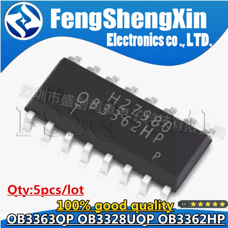 5pcs OB3363QP SOP16 OB3363Q SOP-16 OB3363 SOP OB3363QPB OB3328UQP OB3328QP OB3328 OB3362HP OB3362 OB3362QP