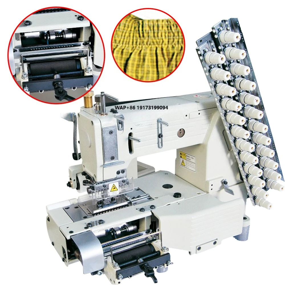 

High Quality GC4412PMD 12 Multi Cylinder Bed Sewing Machine With Elastic Feeding Device Industrial