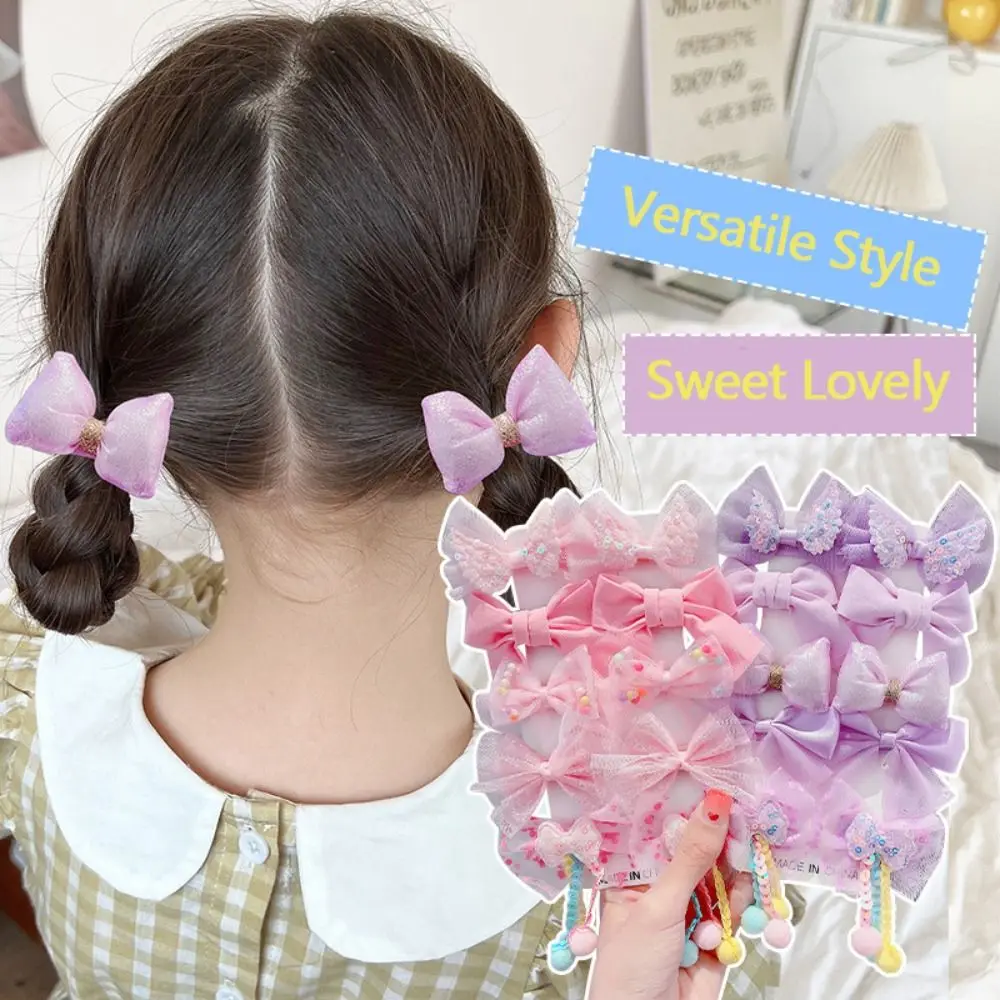 

10pcs New Cute Hair Clip Princess Lace Sweet Side Barrettes Mesh Bow Hair Accessories for Children