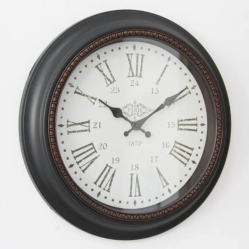 16 Inch Nordic Creative Wall Clock Modern Simple Round Silent Clock for Bedroom Living Room Home Decor