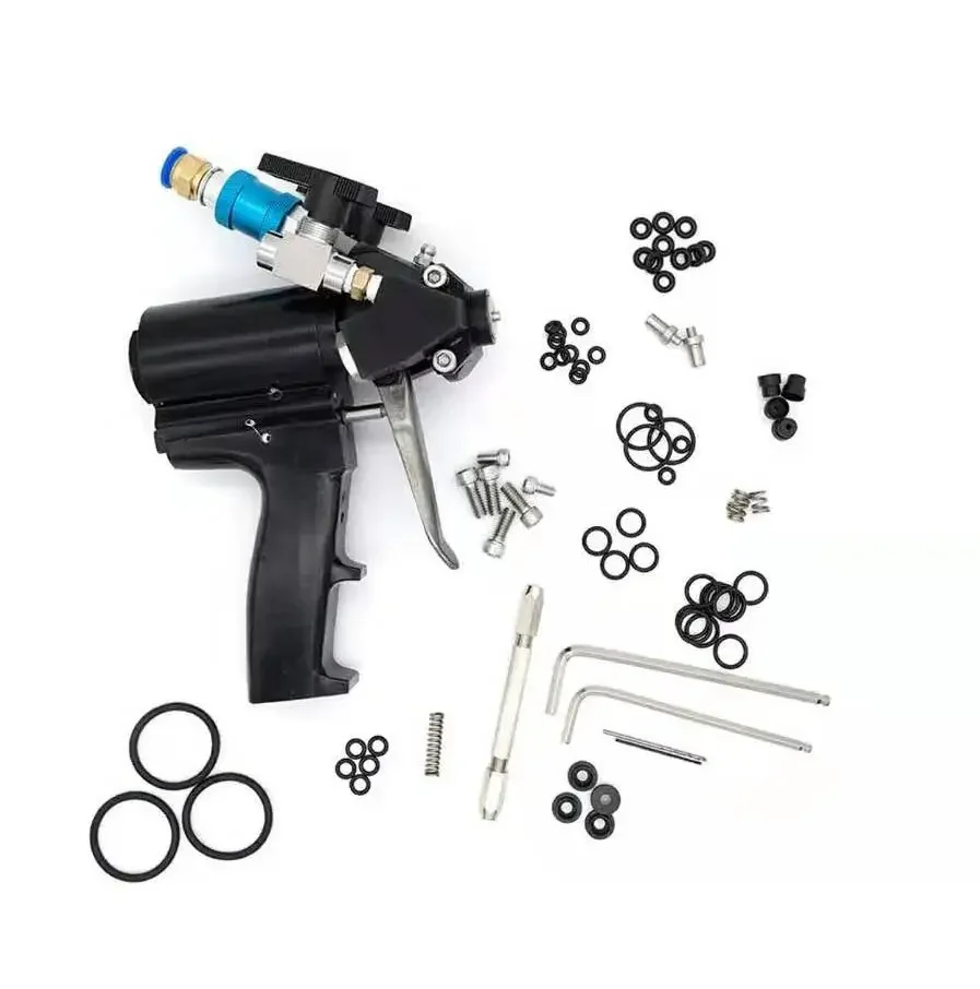 China polyurethane P2 spray foam gun and accessories for polyurethane resin and polyurea