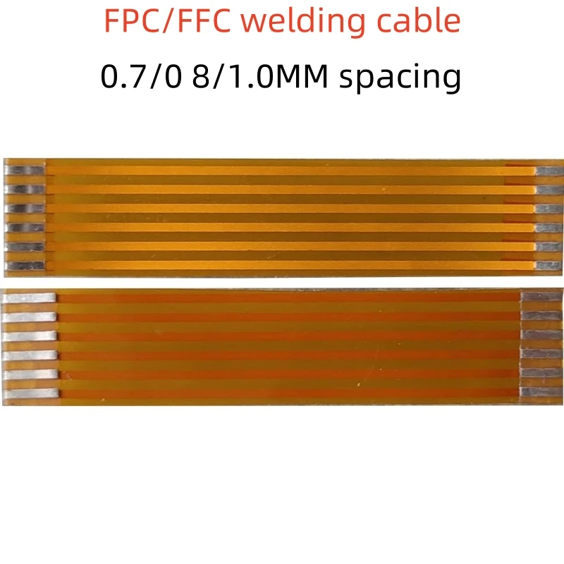 1PCS 0.7/0 8/1.0MM pitch FPC/FFC welding cable 4/5/6/7/8/9/10/12/14/20/30/40 P