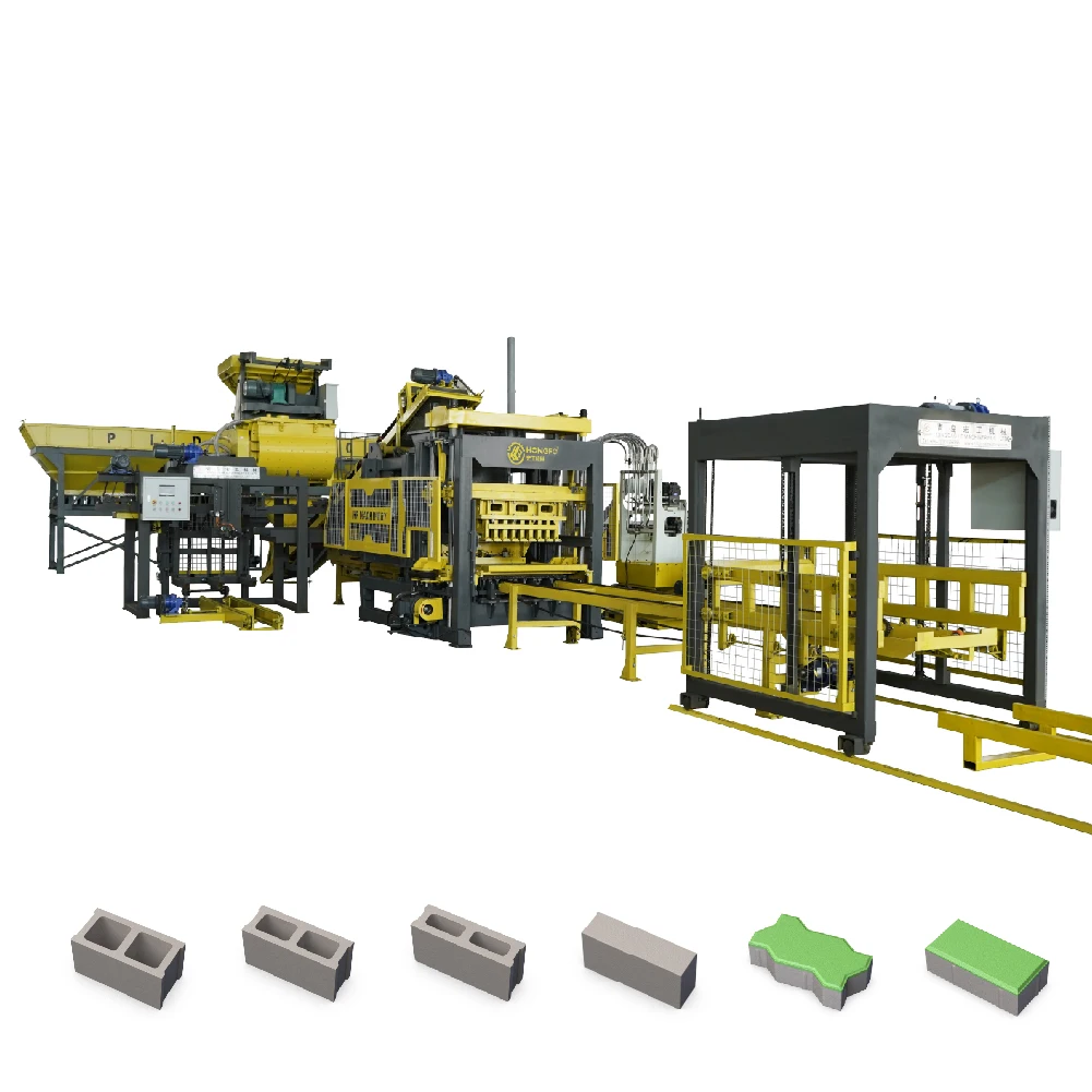 H2000 Automatic brick making machine, hydraulic cement block production line, concrete paving stone pressing equipment