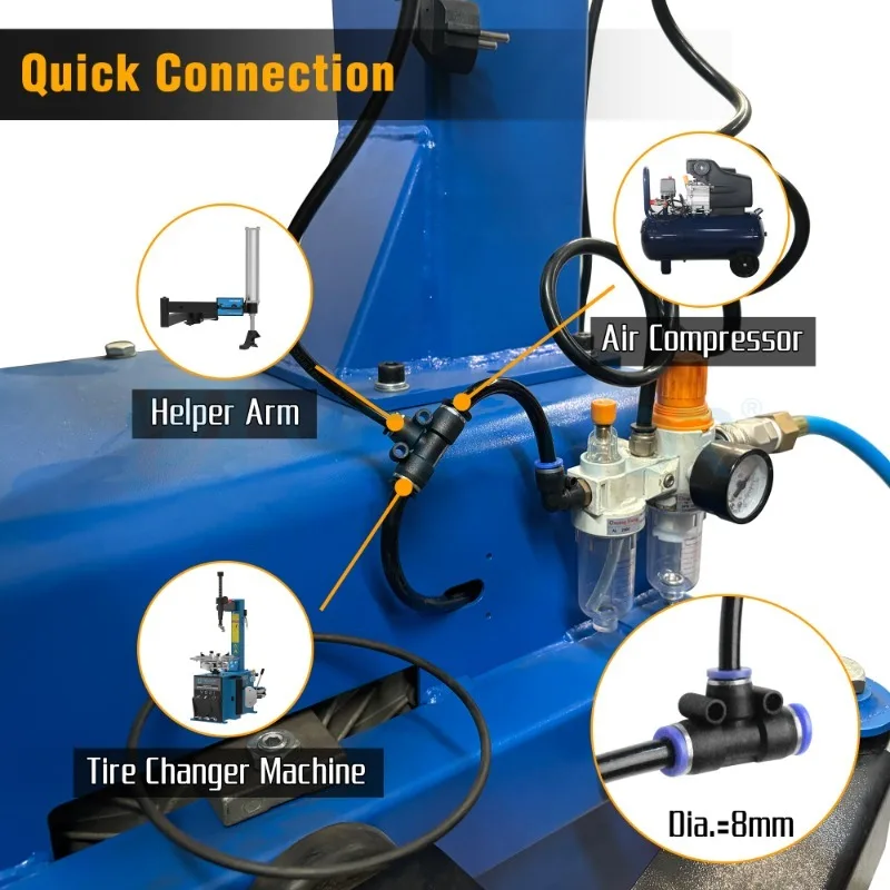 Tyre Changer Helper Assist Arm Suitable for All Tire Changers Machines with Square Post Left Third Assistance Auxiliary Arm