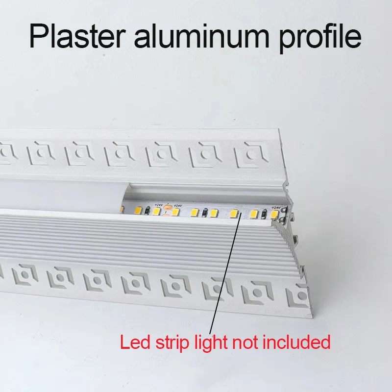 เพดานพื้นผิว LED อลูมิเนียมโปรไฟล์ผนังซักผ้า LED Linear โคมไฟพลาสเตอร์ Line Luminous Decor ในร่มไฟ