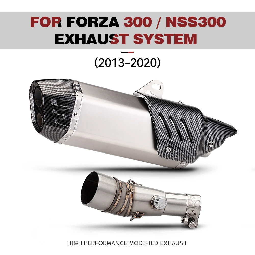 suitable-for-forza300-nss300-f300-s7-motorcycle-stainless-steel-51mm-exhaust-system-complete-set-2013-2020