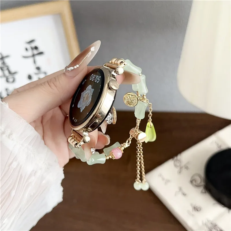 สายนาฬิกาเครื่องประดับ18มม. 20มม. 22มม. สำหรับ Huawei GT4/GT3/GT2 Samsung Galaxy Watch6 54 iwatch9 Apple