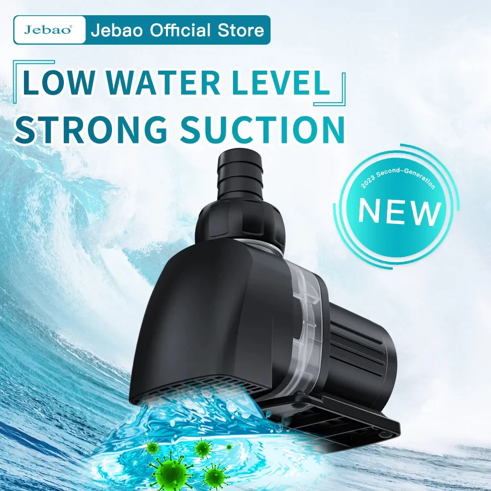 

Jebao Jecod Water Pump Ultra-quiet DC 12V Submersible EP Water Pump Fountain Pump Filter Fish Pond Aquarium Bottom Suction Pump