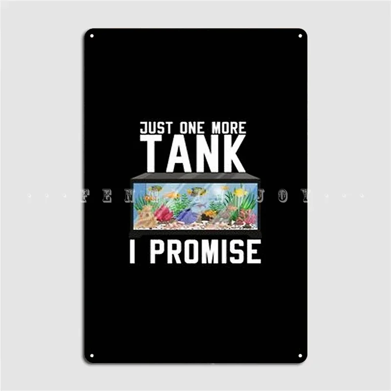 Just One More Thank I Promise Poster Metal Plaque Cinema Garage Living Room Retro Plates Tin Sign Poster