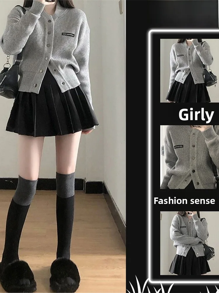 

Trendy Knitted Open Cardigan Sweater Women's Long Sve Winter Faion Lazy Sle Ele Top Girls' Loose Fit Soft Medium K...