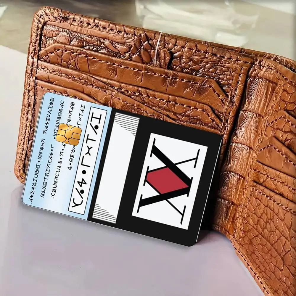 Anime HUNTER Cartoon   Anime Cartoon 4pcs 1Set Skin Stickers Film Tape Case for Big Credit Debit Card Front Side
