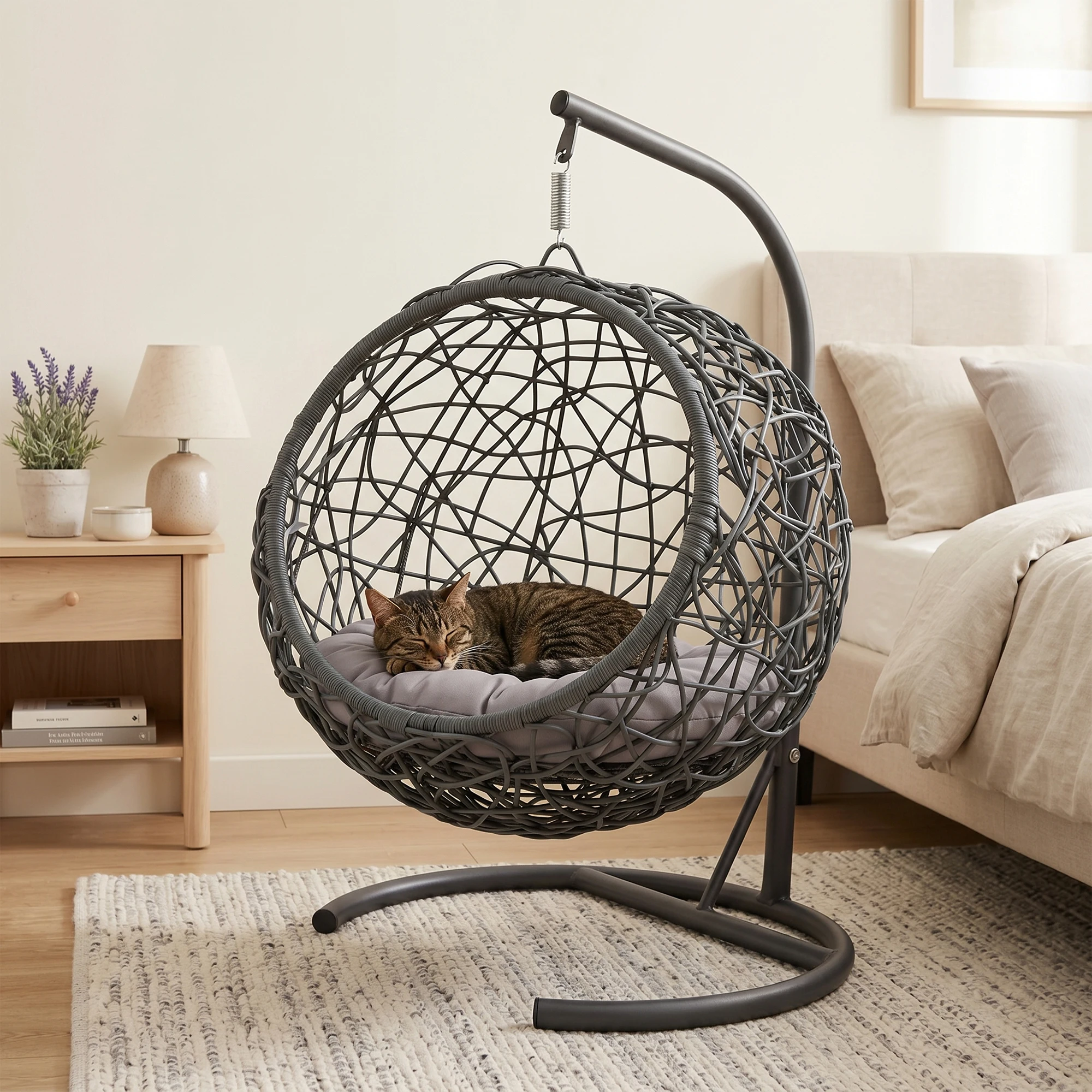 Katzenschaukelbett mit Ständer – Hanging Egg Chair Bewertung und Preis