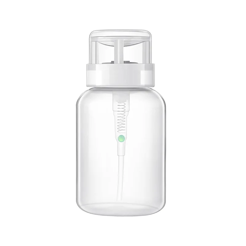 Botella vacía portátil de viaje, limpiador de esmalte de uñas, botellas rellenables, dispensador, herramienta de bomba, 200ml, 2 piezas