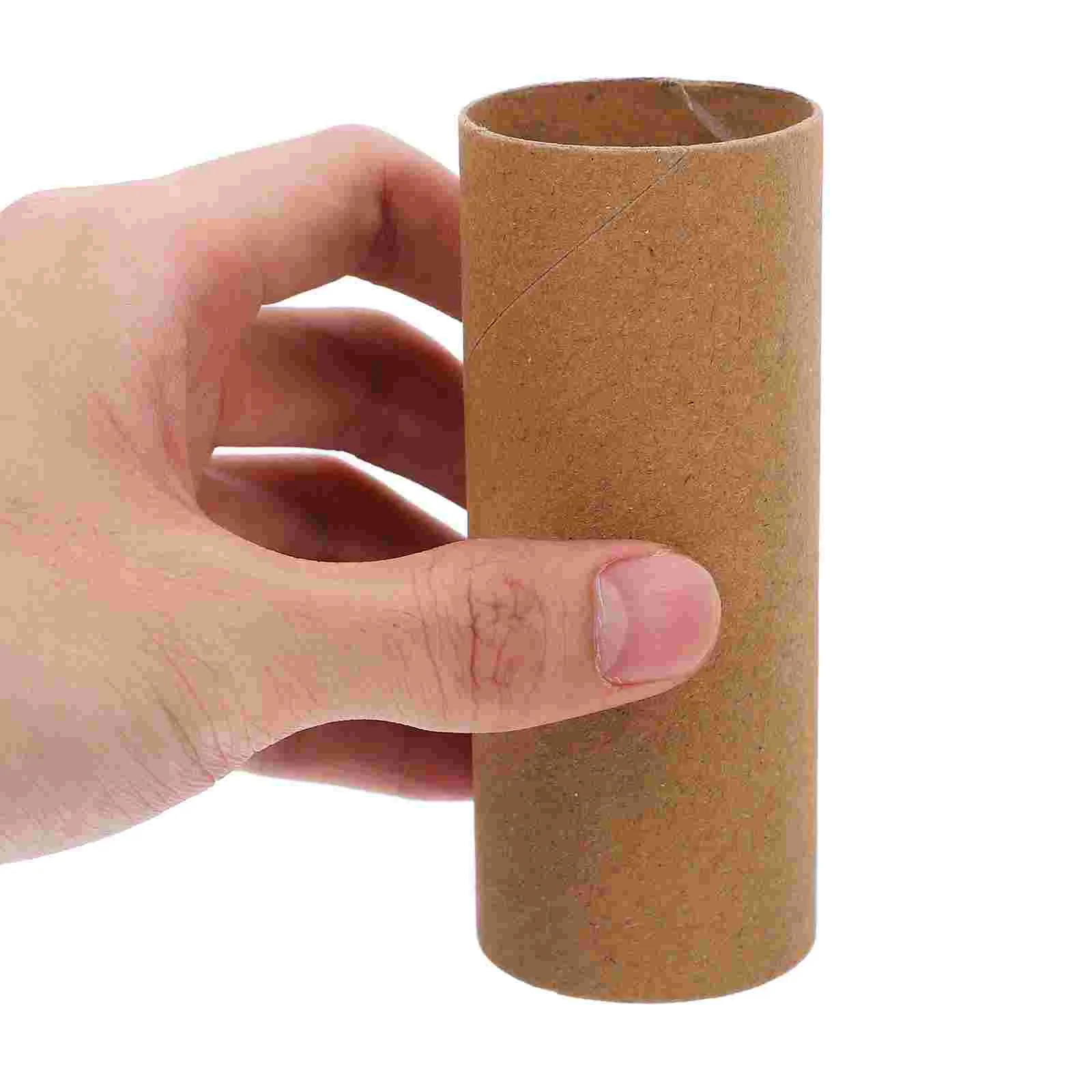 Tube en carton artisanal pour enfants, bricolage, outil exécutif, tubes en papier pour enfants, optique, chocolat, 1000x400x400cm, 20 pièces